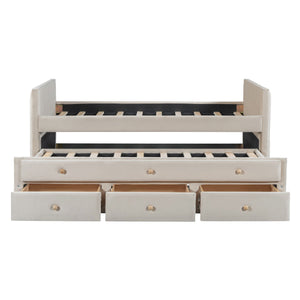 Upholstered Daybed With Trundle And Drawers by Couch.com