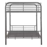 Gunmetal Twin Over Twin Metal Bunk Bed