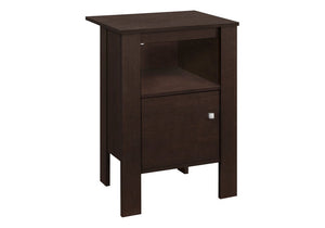 24" Espresso Wood Nightstand