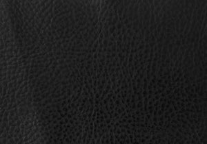 Set of Two 28" Black Leather Match And Metal Bar Chairs