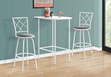 24" White Free Form Manufactured Wood Bar Table