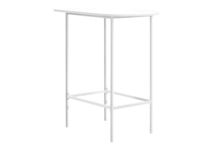 24" White Free Form Manufactured Wood Bar Table