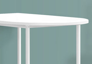 24" White Free Form Manufactured Wood Bar Table