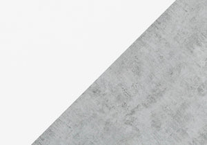 36" Gray and White Abstract Console Table With Shelves