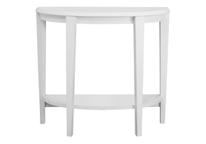 33" White End Table With Shelf