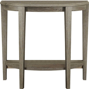 33" Deep Taupe End Table With Shelf