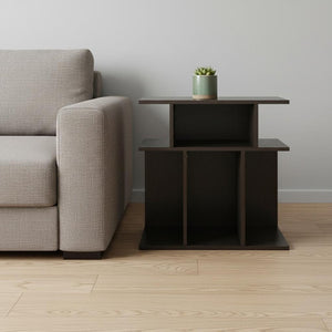 24" Brown Wood End Table With 6