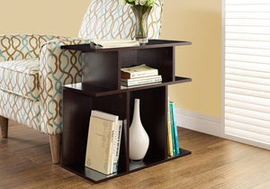 24" Brown Wood End Table With 6