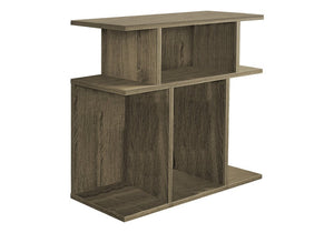 24" Deep Taupe End Table With 6