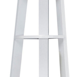 71" Espresso Wood Five Tier Corner Bookcase