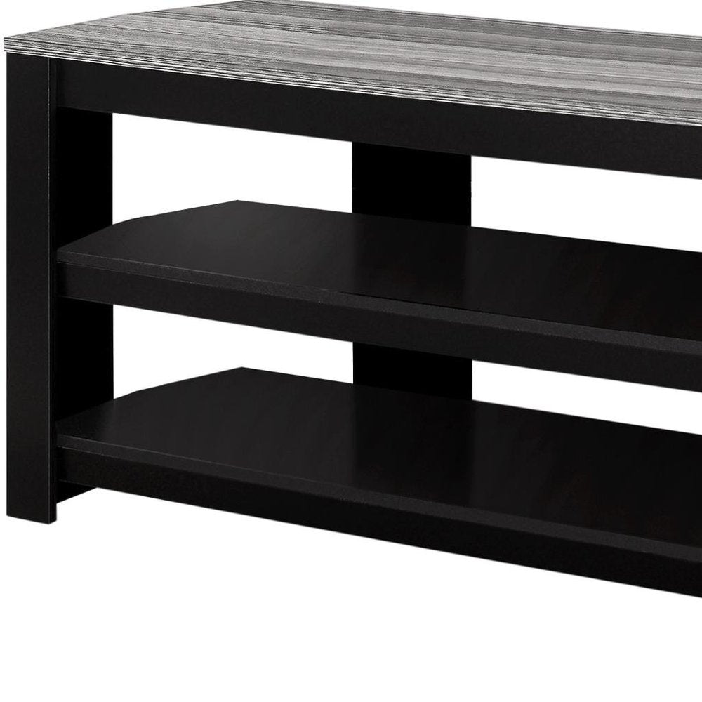 42" Brown Open Shelving TV Stand