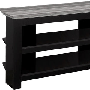 42" Brown Open Shelving TV Stand
