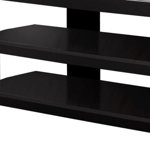 42" Black and Gray Open Shelving TV Stand