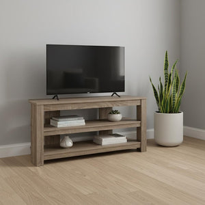 42" Brown Open Shelving TV Stand