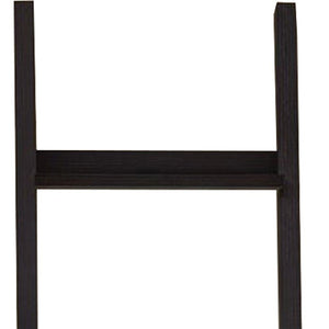 Brown Wood Four Tier Ladder Bookcase