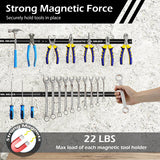 18 Inch Magnetic Tool Holder Strip with Mounting Screws-Black