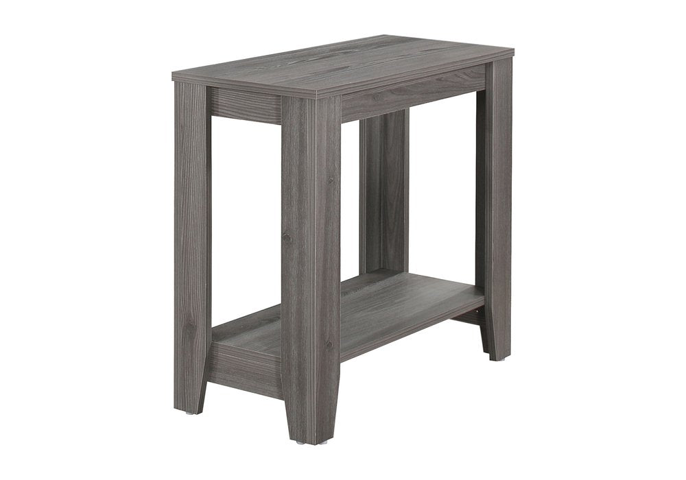 24" Gray Console Table With Storage