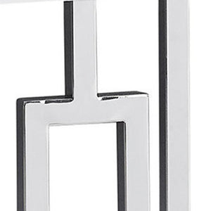 47" White Floor Shelf Console Table With Storage