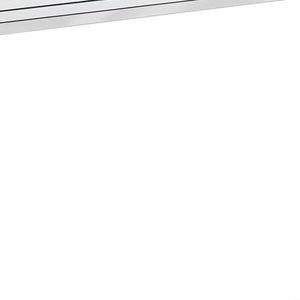48" White and Silver Console Table And Drawers