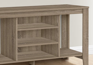 48" Dark Brown Open shelving TV Stand