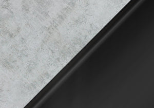 24" Silver And Deep Taupe Wood And Metal End Table With Drawer