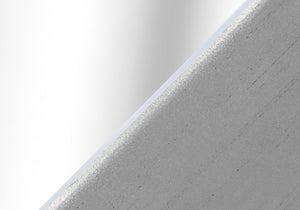 24" Silver Glass Round End Table