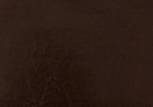 Brown Solid and Manufactured Wood Full Upholstered Faux Leather Bed Frame