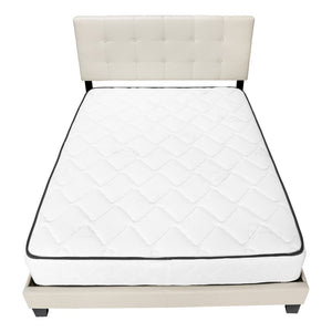 Gray Queen Tufted Upholstered Bed Frame
