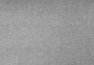 Gray Solid Wood Queen Upholstered Linen Bed Frame with Nailhead Trim