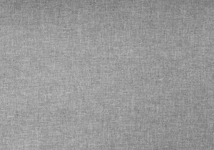 Gray Solid Wood Queen Upholstered Linen Bed Frame with Nailhead Trim