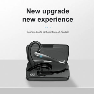 Comfortable Bluetooth Earpiece Wireless Earphone Bluetooth 5.0 Handsfree Earpiece Noise Cancelling HiFi Headset With Dual HD Mic For All Smart Phones Ear Wireless Bluetooth Sport Lightweight Headphones With Case Standby Time For Business Workout Driving
