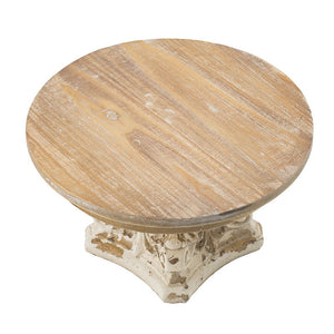 Cake Stand, Cake Plate With Magnesium Base - Cream / Brown by Couch.com