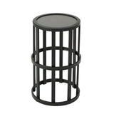 Outdoor Powder Coated Side Table - Gray by Couch.com