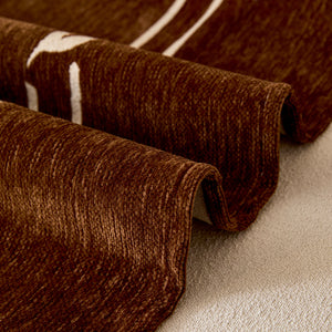 Chenille Jacquard Sofa Throw Cover with Tassel Soft Thick Couch Protector Blanket