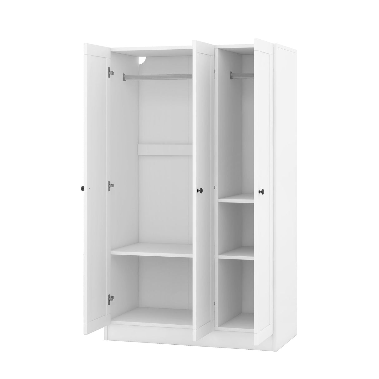 3 Door Shutter Wardrobe With Shelves by Couch.com