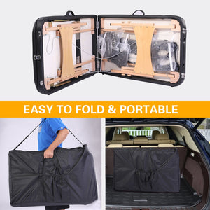 Massage Table Portable Bed With Carrying Case, Height Adjustable by Couch.com