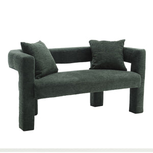 Modern Chenille Loveseat Sofa, Comfy Upholstered 2 Seater by Couch.com
