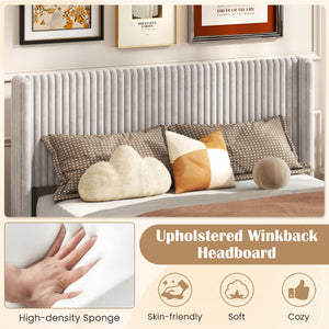 Set of 2 15 Inch 2-Tier Round End Table with Storage Shelf-White