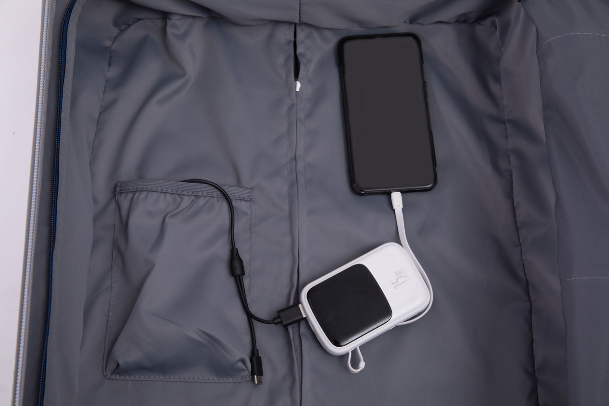 24" Luggage Lightweight Suitcase Tsa Lock USB Port Luggage Wheel by Couch.com