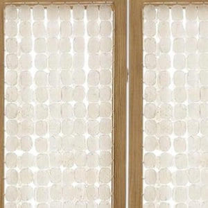71" Clear Folding Three Panel Screen Room Divider