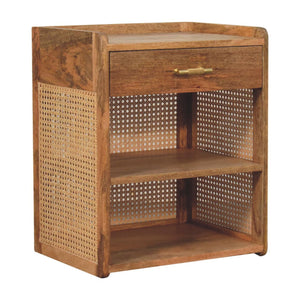 Larissa - T Bar Open Bedside Table - Oak by Couch.com