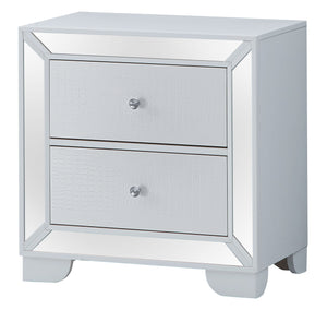 Nightstand Contemporary - Silver Champagne by Couch.com