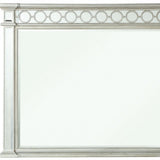 42" Silver Wood Framed Mounted Dresser Mirror