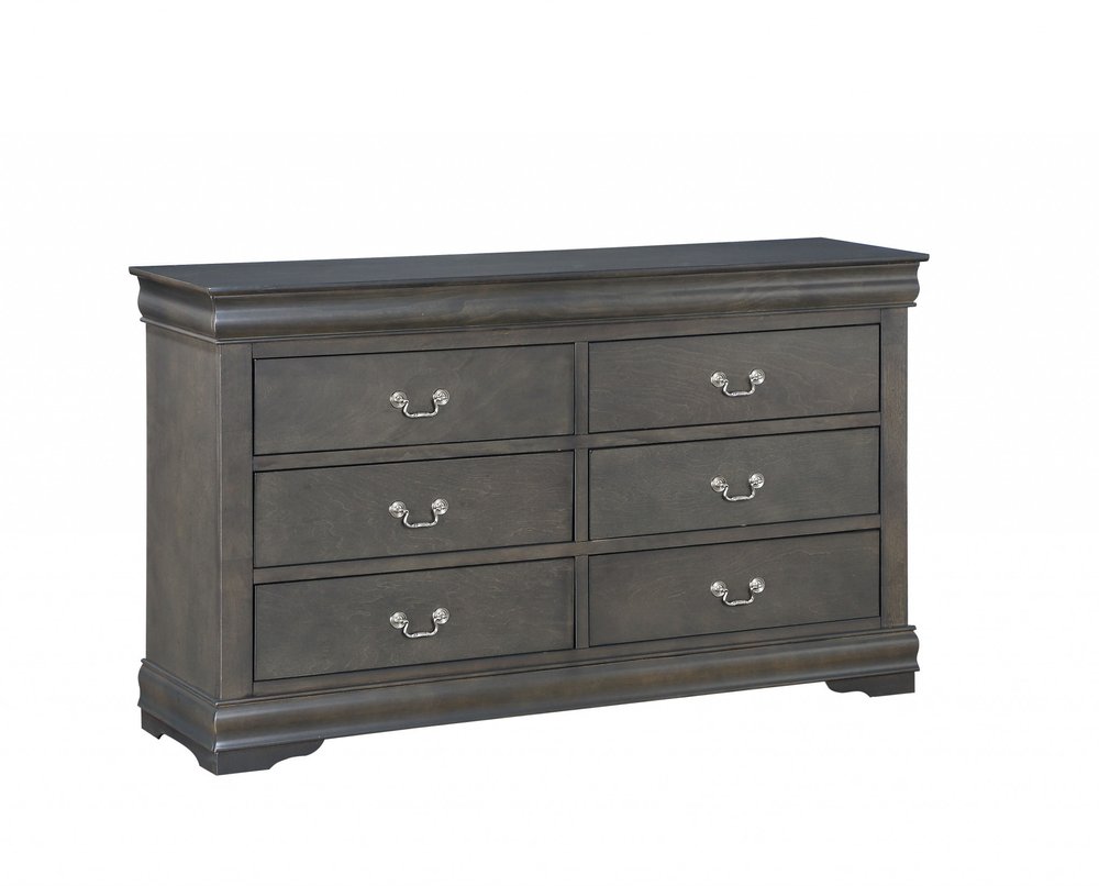73" Off White Solid Wood Nine Drawer Double Dresser