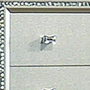 38" Champagne Faux Crystal Bling Wood Five Drawer Dresser