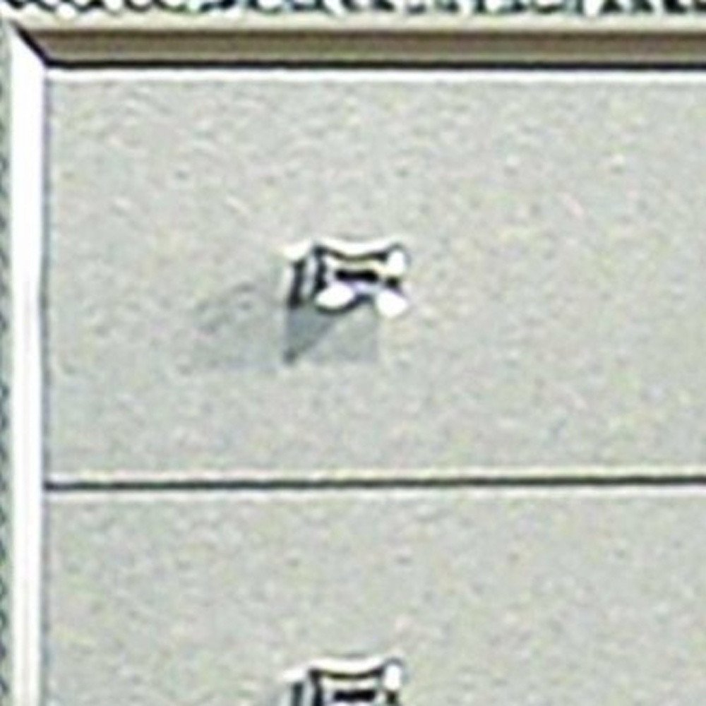 38" Champagne Faux Crystal Bling Wood Five Drawer Dresser