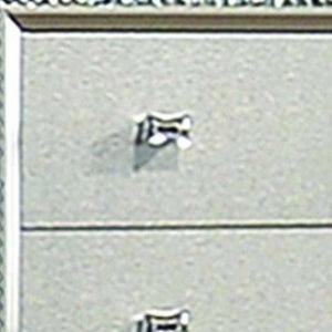 38" Champagne Faux Crystal Bling Wood Five Drawer Dresser