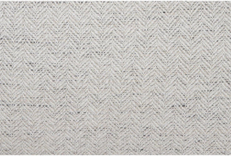 A close-up of the beige chenille fabric on Thea Down's 101 Inch Sofa reveals a subtle zigzag herringbone pattern. The material appears soft and woven, perfect for upholstery.