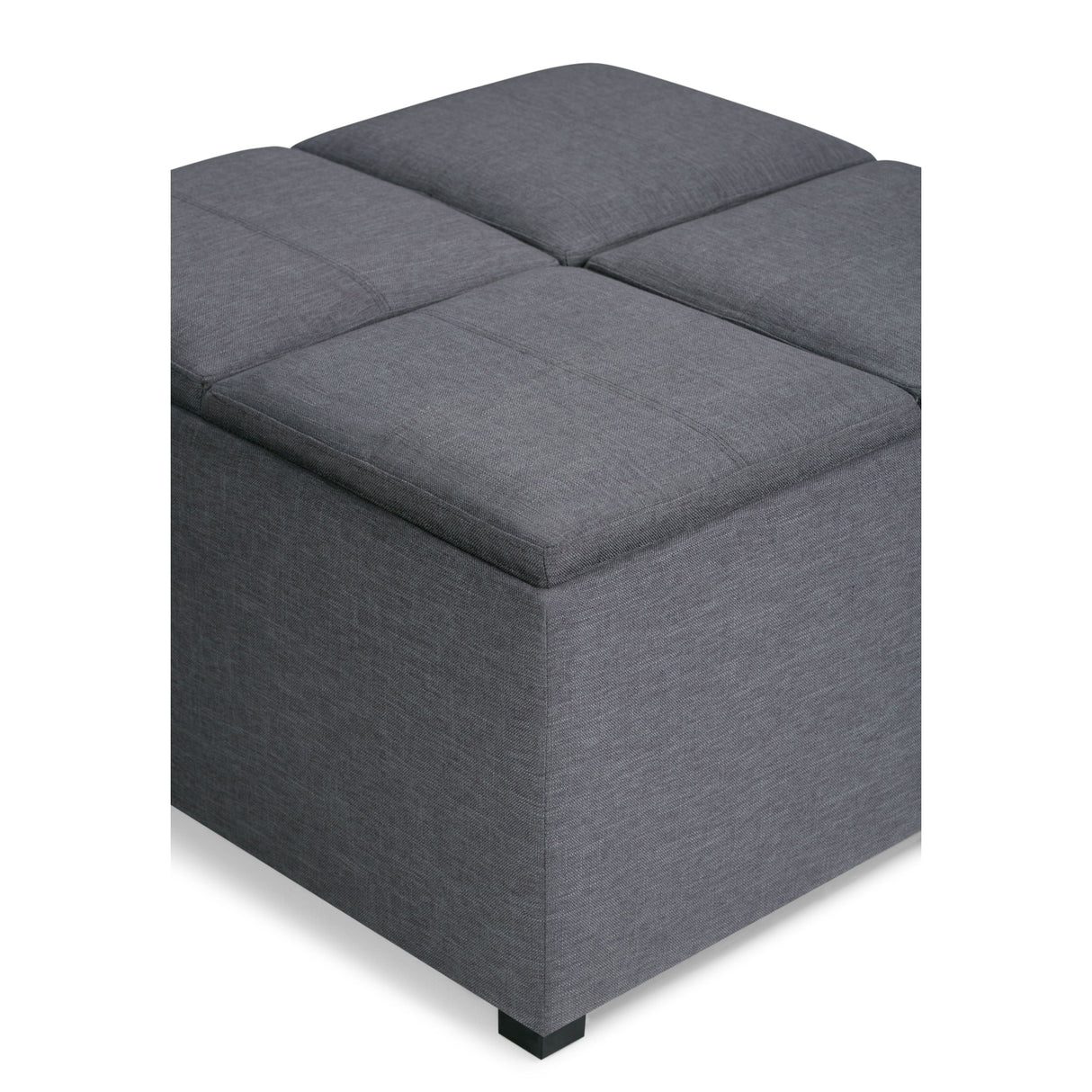 Avalon - Square Coffee Table, Storage Ottoman by Couch.com