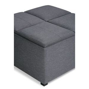 Avalon - Square Coffee Table, Storage Ottoman by Couch.com